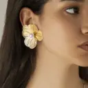 Golden Petal Earings