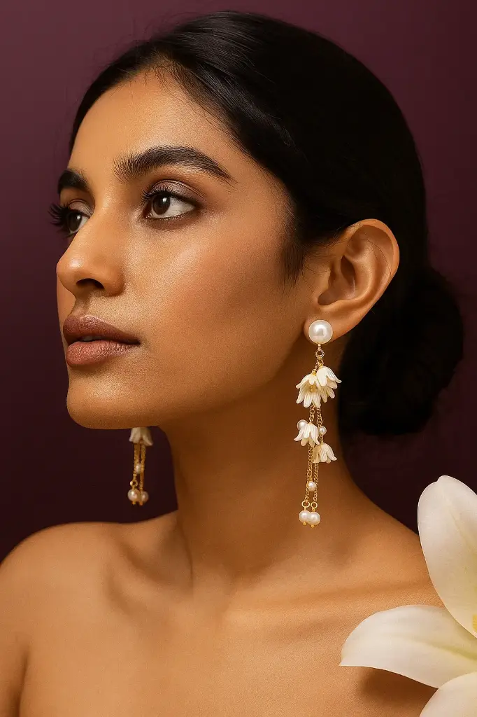 Lilly Bloom Pearl Earings