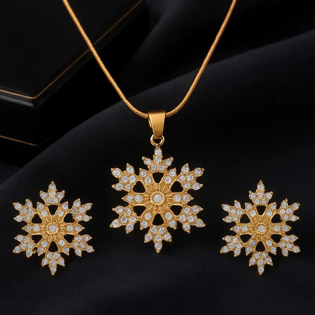 Gold Crystal Flake Set