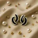 Midnight Swirl Studs