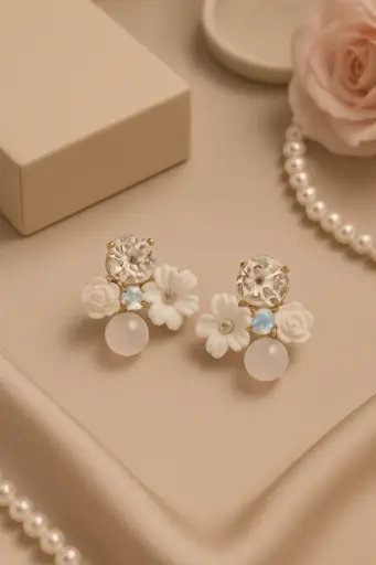 Crystal Bloom Earrings