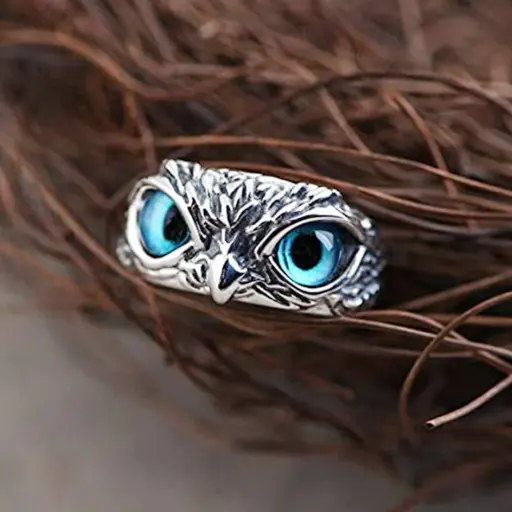 Lunar Owl Band Ring
