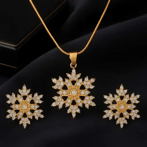 Gold Crystal Flake Set