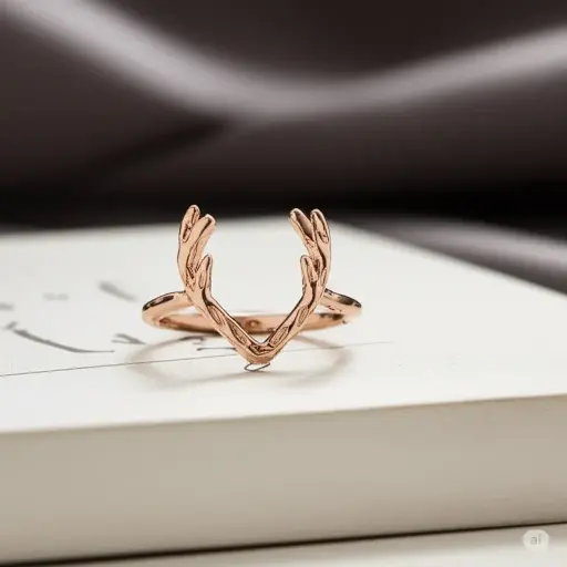 Rose GoldAntler Ring